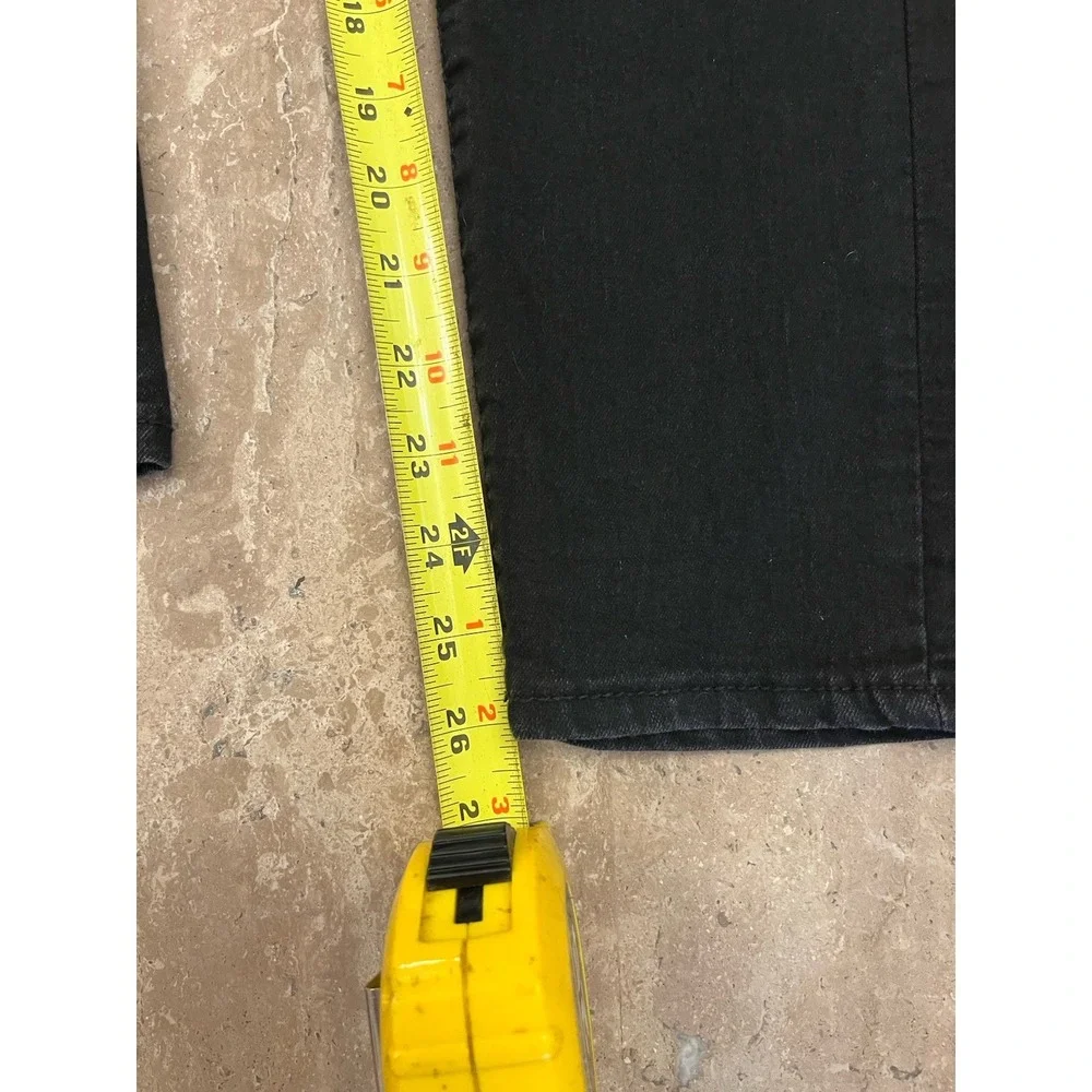 TRUE RELIGION Youth Jeans Black Gene Relaxed Slim Adjustable Waist Sz 10